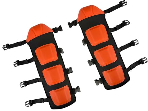 Baoblaze Espinilleras para cortar, protectores de piernas, espinilleras profesionales para cortar césped, desbroce, acolchado protector, correa