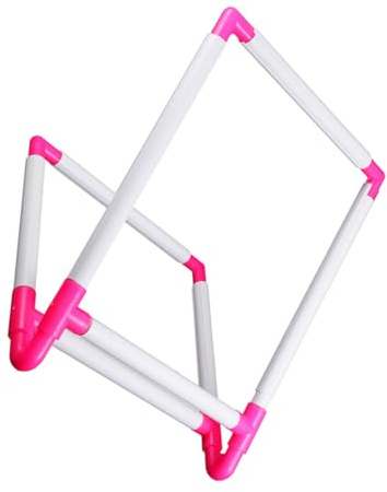 LIFKOME Large PVC Embroidery Hoop Stand Clamp Mount Upright Stitching Frame Holder for Cross Stitch Quilting Sewing Projects Smooth Surface