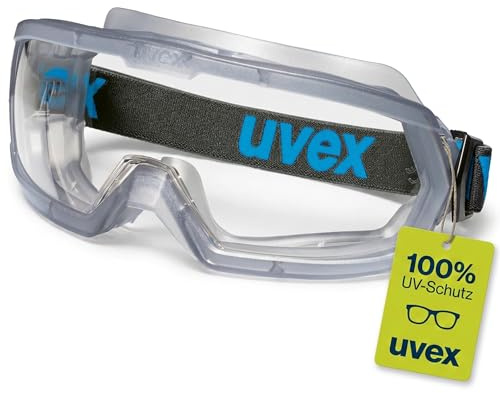 Uvex hypervision – Vollsichtbrille – Schutzbrille mit Panorama-Sichtscheibe - 100% UV-Schutz - beschlagfreie und kratzfeste Scheibe
