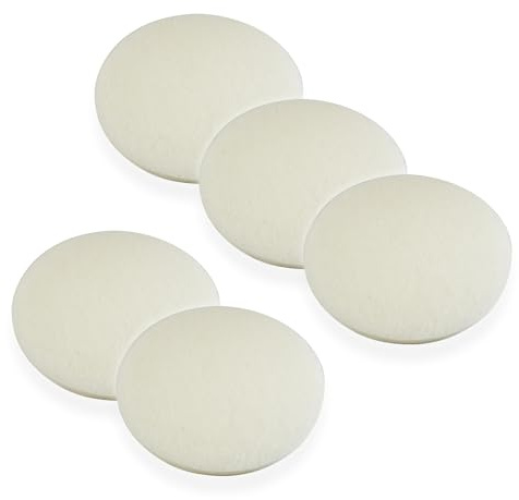 Distri+ - Set di 5 Superpads bianco 406 mm (16) - Disco di lucidatura non abrasivo per monospazzola e lavatrice: finitura lucida dei pavimenti/effetto lucido