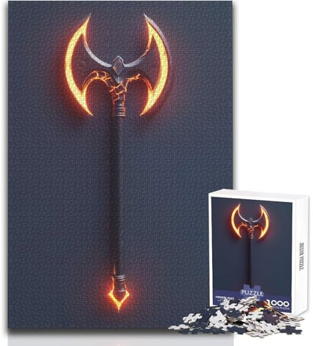 Puzzle 1000 pièces pour Adolescents La Hache – Hachoir Infernal Jeu de défi Unique, découpe de précision, Jouet éducatif Dimensions : 50x75cm