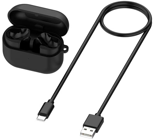 Replacement Earbuds Charging Case Compatible with Samsung Galaxy Buds3 FE (SM-R420) Charging Box, Portable Charger Dock Station (Black)