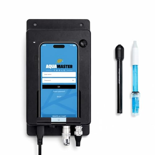 Weedness Aquamaster W650 Online Monitor - EC & pH-Messgerät Garten Pflanzen Wert Pooltester Teststreifen für Pool pH-Meter Messen Wassertester Digital Aquarium