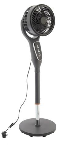 Coopers of Stortford - Oscillating Pedestal Fan with Remote Control - Height Adjustable Air Circulator with Six Speeds and Timer, Multi Directional Cooling - 106cm