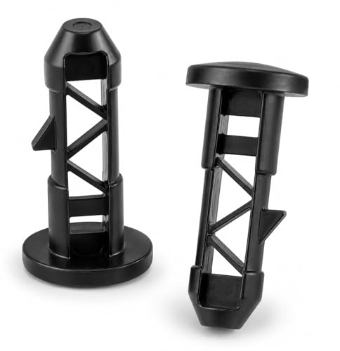 2PCS Wheelie Bin Lid Hinge Pins,Universal Bin Hinge Replacement | Durable plastic bin lid hinge pins provide a secure fit for 240L wheelie bins, ideal for home and commercial use.