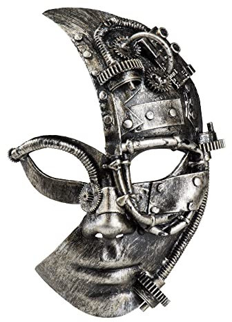 Boland 54524 - Maske Radarpunk, Steampunk Gesichtsmaske, Augenmaske mit Gummiband, Kostüm Zubehör für Karneval, Halloween und Mottoparty