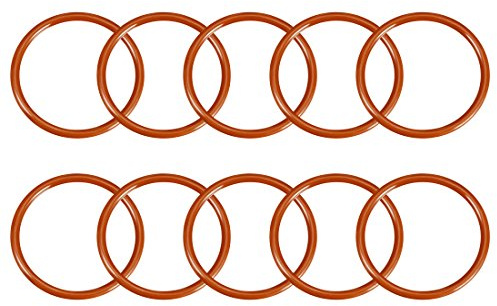 Sourcingmap Lot de 10 joints toriques en silicone 48 mm de diamètre extérieur 41 mm de diamètre intérieur 3,5 mm de largeur