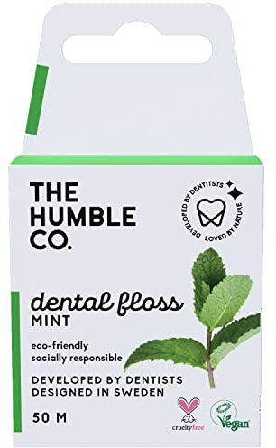 Humble Dental floss - Fresh mint - Zahnseide - Frische Minze - 3 x 50m