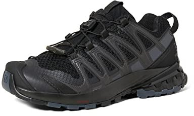 Salomon XA Pro 3D V8 Damen Trailrunning-Schuhe, Schwarz (Black/Phantom/Ebony), 40 EU