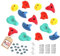 h2i Klettergriffe Kinder & Erwachsene | Klettersteine inkl. Befestigungsmaterial | Bunte Bouldergriffe für Spielturm & Kletterwand | Kletterwand Griffe für Indoor & Outdoor | 15 Stück (groß)