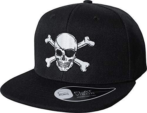 Baddery Kinder Cap : Pirat - Kappe Jungs Cappy Jungen Sport Mütze - Piratenhut (One Size)