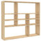 vidaXL Wandregal mit 10 offenen Fächern Hängeregal Wandboard Bücherregal CD DVD Regal Dekoregal Schweberegal Sonoma-Eiche 90x16x78cm Holzwerkstoff