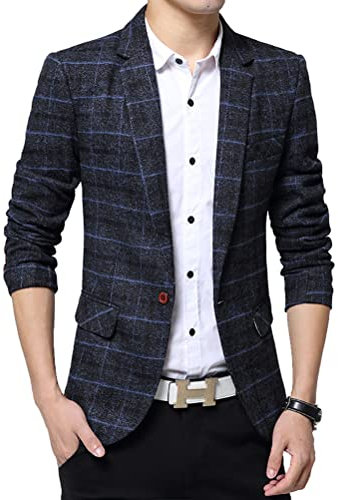 SG-TECH Veste Blazer décontractée pour Homme