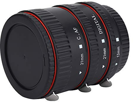 Macro Adapter Lens, Macro Lens Ring, Auto Focusing Macro Extension Lens Adapter Tube Rings Set for EF Mount