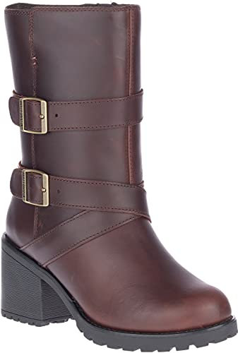 Harley-Davidson Lalanne Triple Strap, Stivali da Motocicletta Donna, Marrone, 39 EU