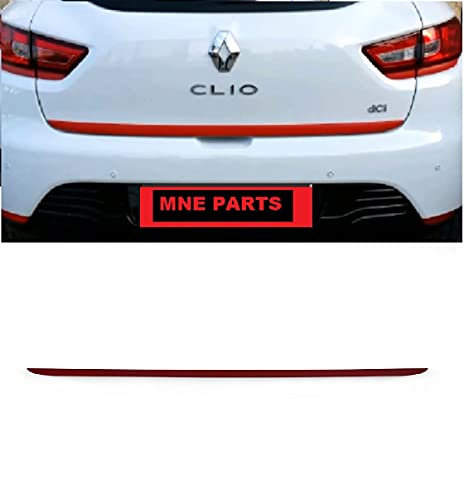 compatibles pour Clio IV 2012-2018 couleur rouge chrome garniture inférieure de coffre arrière en acier inoxydable…