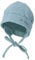 Sterntaler OCS Beanie melange - weiche Beanie Mütze aus Melange Singlejersey (Bio) - Unisex Kopfbedeckung mit Ohrenklappen - Baby und Kinder Übergangsmütze zum Binden - ab Geburt - steingrün, Größe 39
