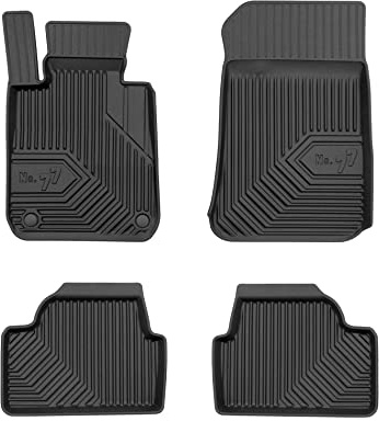 FROGUM No.77 Gummimatten Ganzjahresset von Auto Fußmatten Autofussmatten für BMW 1er E81 2004-2011, für BMW 1er E87 2004-2011 | Langlebiges TPE Material