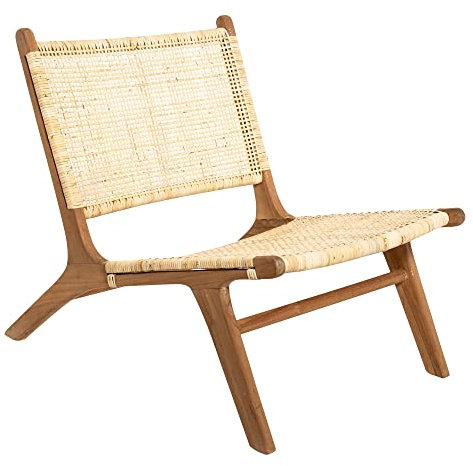 Atmosphera - Sessel Timor - Teakholz und Rattan - Beige
