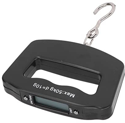 Digitale Hängewaage 50kg mit Haken, Digitale Hängewaage mit Haken 50kg LCD Display Hintergrundbeleuchtung Elektronische Gepäckwaage, Gepäckwaage