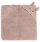 Kindsgut Kapuzenhandtuch Hase aus 100% zertifizierter Baumwolle, kuschelig weich für Babys und Kleinkinder, ideal für zuhause oder unterwegs, Rose