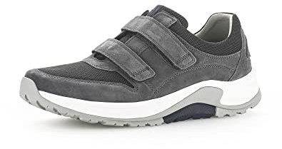 Pius Gabor Herren Sneaker Low, Männer Halbschuhe,Wechselfußbett,Turnschuhe,Laufschuhe,Klettschuhe,Klettverschluss,Iron,45 EU / 10.5 UK