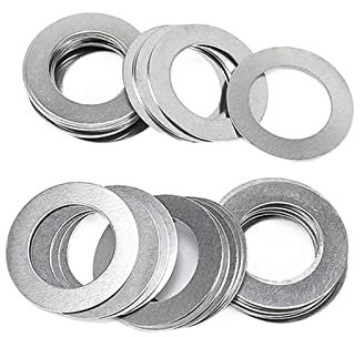 Ctongrun-Rondelles d'arrêt M9 M10 M12 M13 M14 M15 M16 M18 M20 M22 M25 M28 M30 M35 M40 0.1 0.2 0.5mm Rondelles Plates Ultra Minces En Acier Inoxydable, Anticorrosion et antirouille(M28x40mm (ID x OD),T