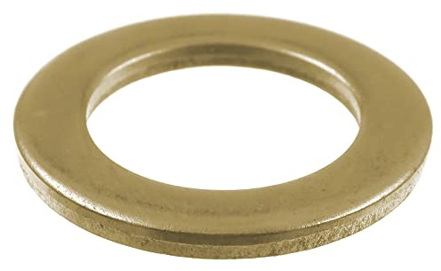 SECCARO Lot de 20 anneaux de fixation pour porte - Ø 10,2 x 16,0 x 2,0 mm - Fer laiton