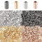 DICOSMETIC 2000 Stück 4 Farben Kleine Röhrchenperlen 5 6mm CCB Zwischenperlen Roségold Platin Gunmetal Goldene Signalhorn Rocailles Säulenperlen Für Die DIY Schmuckherstellung, Bohrung: 1.6mm