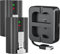 Paquete de 2 baterías recargables de repuesto con estación de carga, 6040 mAh, 3,65 V, compatible con timbre de video 2/3/3+/4, batería de cámara de foco, cámara interior y exterior