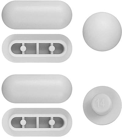 Toilet WC Seat Buffer Set, Toilet Seat Bumper, Noise Dampening Bumpers, Gasket Toilet Seat Buffer Set, Universal Toilet Bumper, Replacement Cushioning Pads