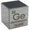 1 Stück 10 x 10 x 10 mm Metallic Germanium Periodensystem Würfel Ge 99,99 % reines Germanium Würfel Wunderbare Element Kollektion Handwerk