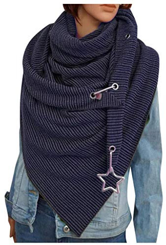 Dicker Schal warm Damen - Retro Winter Schlauchschal Elegante Schals für Frauen Kuschelige Warme Winter Schals Musselin Schal Damen kuschelig Damenschal Herbst & Winter Essentials