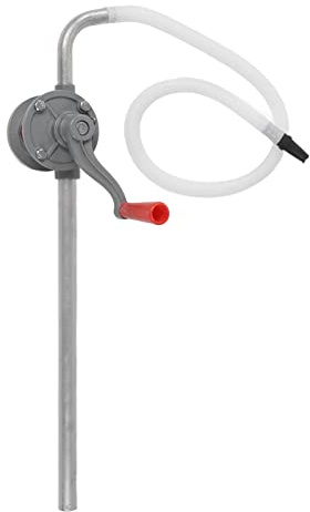 Pompa Rotativa, Pompa Manuale Rotativa, Pompa per Fusti per Fusti di Gasolio Pompa per Trasferimento Manuale Rotazione in Senso Orario da 5 Litri Pompa per Olio Manuale Portatile
