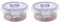 Lock & Lock HPL932 Round Storage Container - Clear/Blue, 300 ml (Pack of 2)