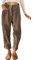 Cordhose Damen Casual High Waist Tapered Hose Baumwoll Gerades Bein Hosen Einfarbig Freizeithosen mit Taschen (Braun, M)