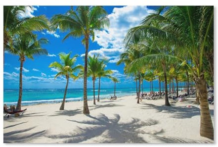 Puzzle 1000 Stück，Strand, Meer, Palmen，Für Papier Erwachsene Spielzeug Dekompression Spiel（38x26cm）-89