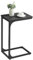 VASAGLE C-Shaped Side Table, Bedside Table, Sofa Side Table, Coffee Table, with Metal Frame, Industrial, for Living Room, Bedroom, Misty Grey and Ink Black LET350B68