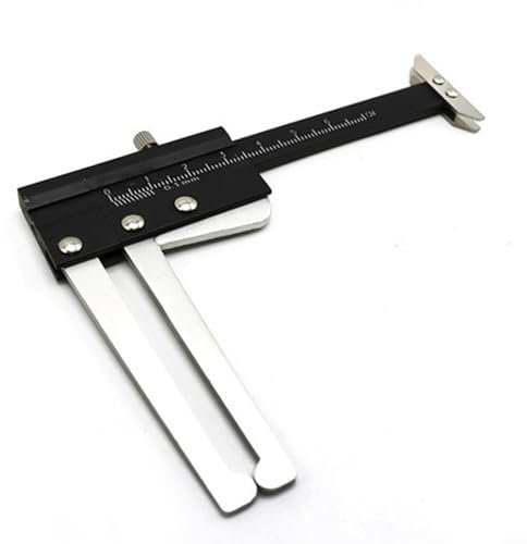 Sileduove Outil de mesure de disque de frein de 60 mm, pied à coulisse de disque de frein et jauge de profil de pneu