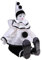 Qianly 38cm Vintage Handbemalte Porzellan Clown Puppe in Kleidung Clown Puppen