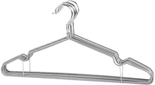 QTANZIQI Kleiderbügel aus Metall, 10er-Set – Platzsparende rutschfeste Kleiderbügel für Erwachsene – Ideal für Hemden, Pullover und Kleider – Effizienter Wäscheständer – C