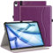 ZtotopCases für New iPad Air 13-Zoll (M3/M2) Case 2025/2024/iPad Pro 12,9-Zoll 3. Generation 2018, Leder Folio Case (Unterstützt iPad Pencil Aufladung) mit Auto Sleep/Wake, Violett