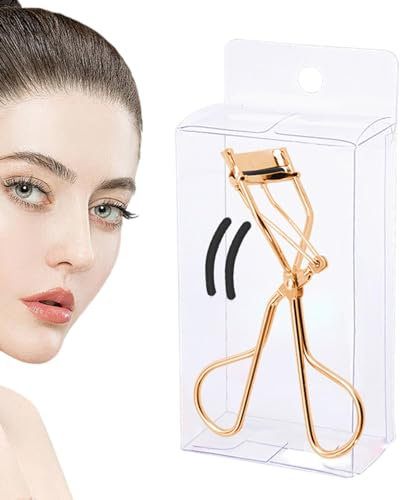 Ruwshuuk Wimpernzange,Wimpernzange - Handwimpernzange - Einfach dramatisch geschwungene Wimpernzange mit gepolstertem Griff für langanhaltende Wirkung