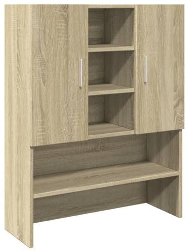 vidaXL Waschmaschinenschrank, Badschrank mit Stauraum, Oberschrank für Bad Waschraum, Badezimmerschrank Schrank, Sonoma-Eiche 70,5x24x90cm