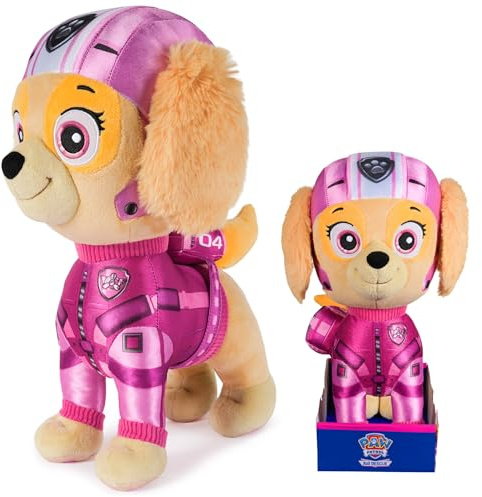 PAW PATROL: Air Rescue, Skye Plush Toy, 12-Inch Tall, Premium Stuffed Animals, with Removable Backpack, Kids Toys for Boys and Girls Ages 3 and up