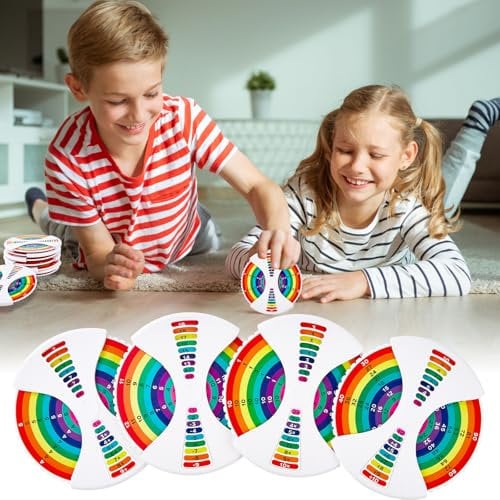 2 Stück Mathe Fidget Spinner Rechenwirbel Mathe Fakten Lernspielzeug Montessori Fidget Spinner Rechnen Interaktive zum Lernen Addition, Subtraktion, Multiplikation und Division