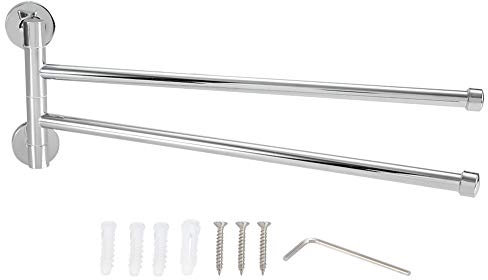 DKRAHRJJ Papierhandtuchhalter Unter Dem Schrank, Wandmontahandtuchhalter, Ausschwenkbare, Drehbare Handtuchhalterablage, Edelstahl, Für Küche, Bad/Two Kes