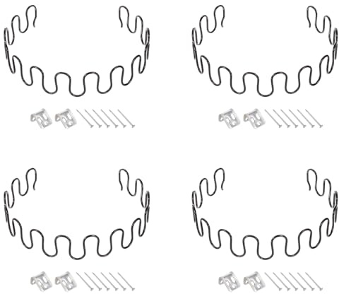 sourcing map 4Sets Upholstery Spring Replacement Kits, 23.62 Sagging Cushions Repair Kit with Clips Nails for Furniture Sofa Recliner Chair