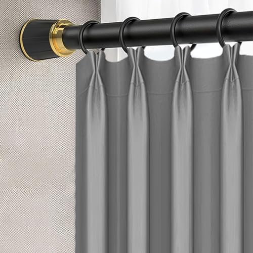 Lightseagreen 1 Gardinenstange, verstellbar, ohne Bohren, für Badezimmer, Raumtrenner, ausziehbar von 38,1 bis 495,3 cm