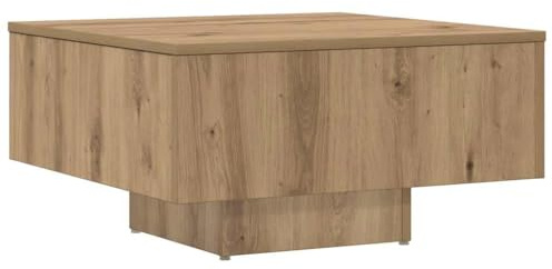 vidaXL Coffee Table Artisan Oak 60x60x31.5 cm Engineered Wood